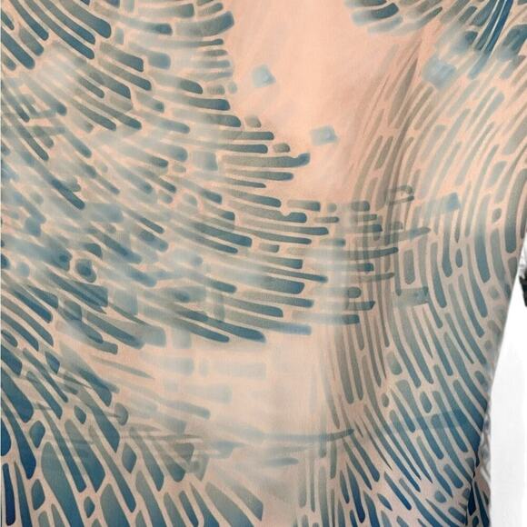 Jean-Pierre Klifa Paris Daphne Dress Seafoam U Neckline Knee Length Size Small - Picture 3 of 5